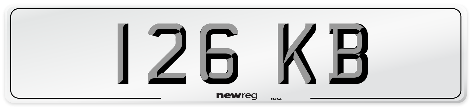 126 KB Number Plate from New Reg